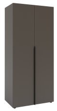Zweitüriger Kleiderschrank Solo 2D – graphitgrau