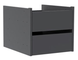 Schubladenset Dr 1 für Kleiderschränke Solo 1D Sh, 2D, 3D T, 4D T – graphitgrau