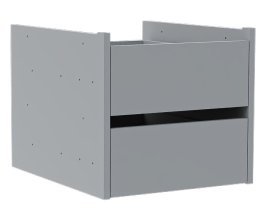 Schubladenset Dr 1 für Kleiderschränke Solo 1D Sh, 2D, 3D T, 4D T – grau