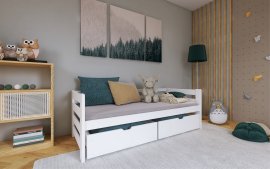 Kinderbett Ergo - 80x180 cm - Weiß