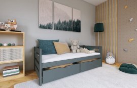 Kinderbett Ergo - 90x200 cm - Graphit