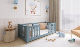 Kinderbett Fero - 90x200 cm - Grau