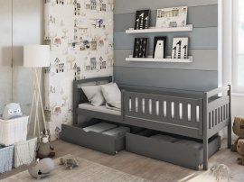 Kinderbett Terry - 80x200 cm - Graphit