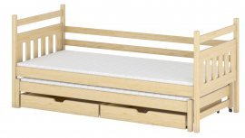 Kinderbett mit zusätzlichem Bett Daniel - 90x200 cm - Kiefer
