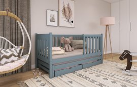Kinderbett mit zusätzlichem Bett Kaja - 90x200 cm - Grau