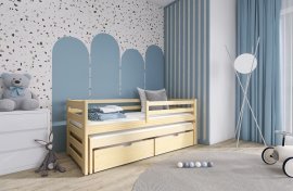 Kinderbett mit zusätzlichem Bett Senso - 90x190 cm - Kiefer