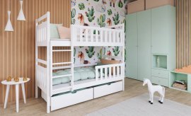 Bett na kat Monika - 80x200 cm - Weiß