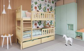 Bett na kat Monika - 90x200 cm - Kiefer