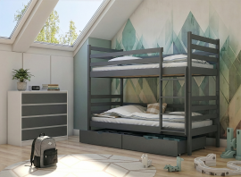 Bett na kat Nemo - 90x200 cm - Graphit
