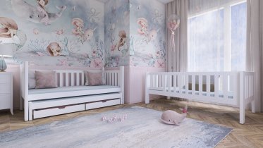 Lano - Etagenbett mit Zusatzbett Agatha
