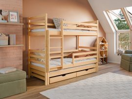 Bett Luk mit zusätzlichem Bett - 80x160 cm - Kiefer