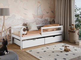 Kinderbett Edi - 80x200 cm - weiß