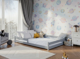 Kinderbett Fini - 140x200 cm - Grau