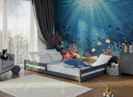 Kinderbett Fini - 140x200 cm - Graphit