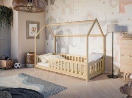 Kinderbett Häuschen Noan - 80x180 cm - Kiefer