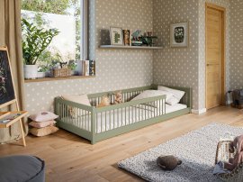 Kinderbett Pedro - 80x180 cm - Oliv