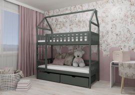 Etagenbett Gaja - 80x160 cm - Graphit