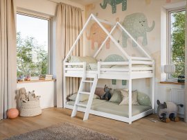 Etagenbett Sweet - 80x180 cm - weiß