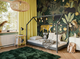 Kinderbett Hausbett Lucky – 80x160 cm – graphit