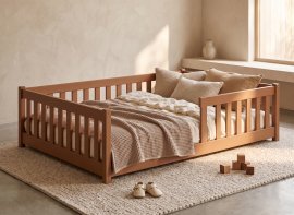 Kinderbett Otis – 120x200 cm – zimt