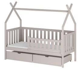 Kinderbett Hausform Simba – 80x160 cm – kaschmir