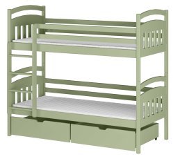 Etagenbett Gabi – 80x160 cm – Oliv