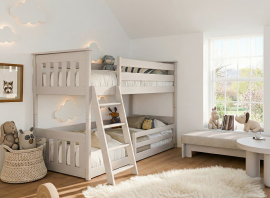 Etagenbett Kevin – 80x160 cm – Kaschmir