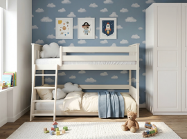 Etagenbett Kevin – 90x200 cm – Creme
