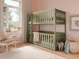 Etagenbett Konrad – 80x160 cm – Oliv