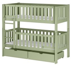 Etagenbett Ksawery – 80x180 cm – Oliv