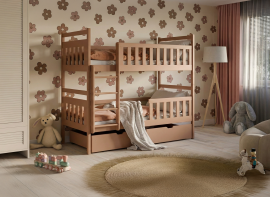 Etagenbett Monika – 80x160 cm – zimt