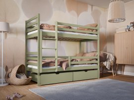 Etagenbett Nemo – 80x180 cm – Oliv