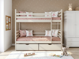 Etagenbett Nemo – 80x200 cm – Creme