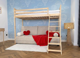 Etagenbett mit Zweisitzer Savio