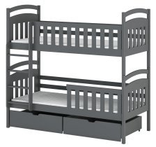 Lano - Etagenbett Sebus – 80x160 cm – graphit