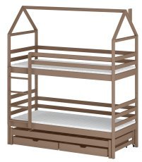 Zusatzbett Dalia – 80x160 cm – milchschokoladenbraun
