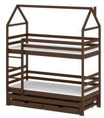 Zusatzbett Dalia – 80x160 cm – dunkel schokoladenbraun