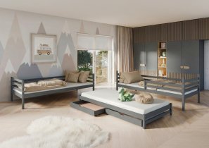 Lano - Etagenbett mit Zusatzbett Luk