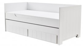 Kinderbett mit zusätzlichem Bett Calmo - 90x200 cm - grau