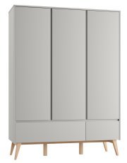 Drehtürenschrank Swing - grau