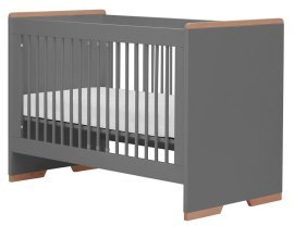 Kinderbett Snap - 60x120 cm - dunkelgrau