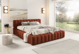 Bett Gino (niedriges Kopfteil) mit praktischem Hebemechanismus aus Metall