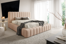 Bett Frodo (hohes Kopfteil) mit hochklappbarem Holzmechanismus – 160x200 cm