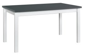 Ausziehbarer Esstisch Alba 1 – Weiß/Grafit