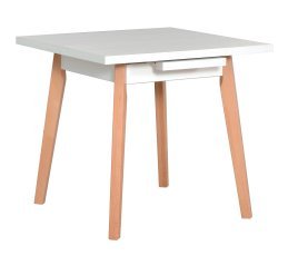 Ausziehbarer Esstisch Oslo 1 L – Buche/Weiß