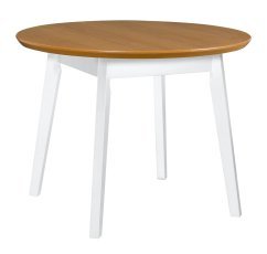 Ausziehbarer Esstisch Oslo 4 – Weiß/Eiche