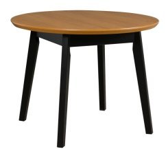 Ausziehbarer Esstisch Oslo 4 – Schwarz/Eiche