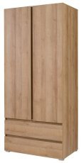 Garderobna omara Cosmo C02 - hrast riviera