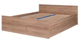 Postelja Cosmo C14 - 140x200 cm - hrast riviera