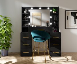 Schminktisch Broadway - schwarz